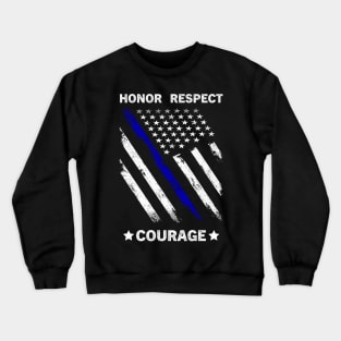 Thin Blue Line LEO LOW Design Crewneck Sweatshirt